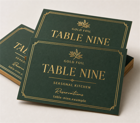 Foil Accent Business Cards