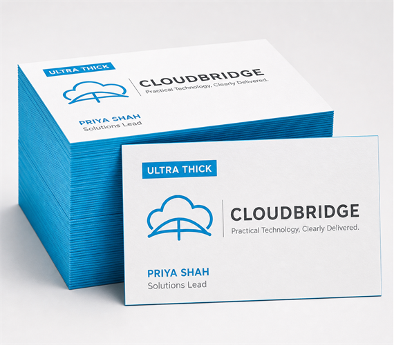 Painted Edge Business Cards