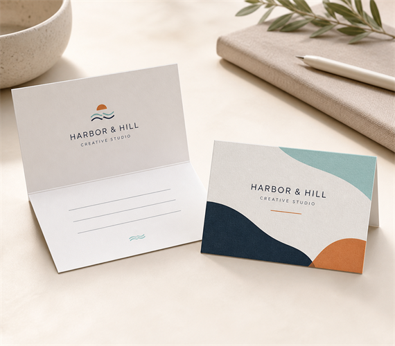Folded Business Cards