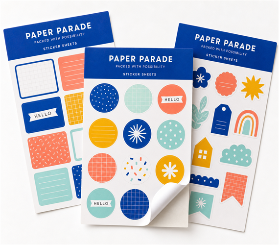 Die-Cut Sticker Sheets