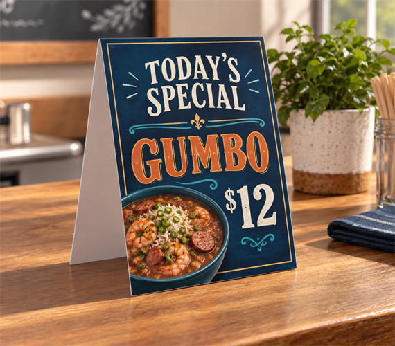 Tabletop A-Frame Signs