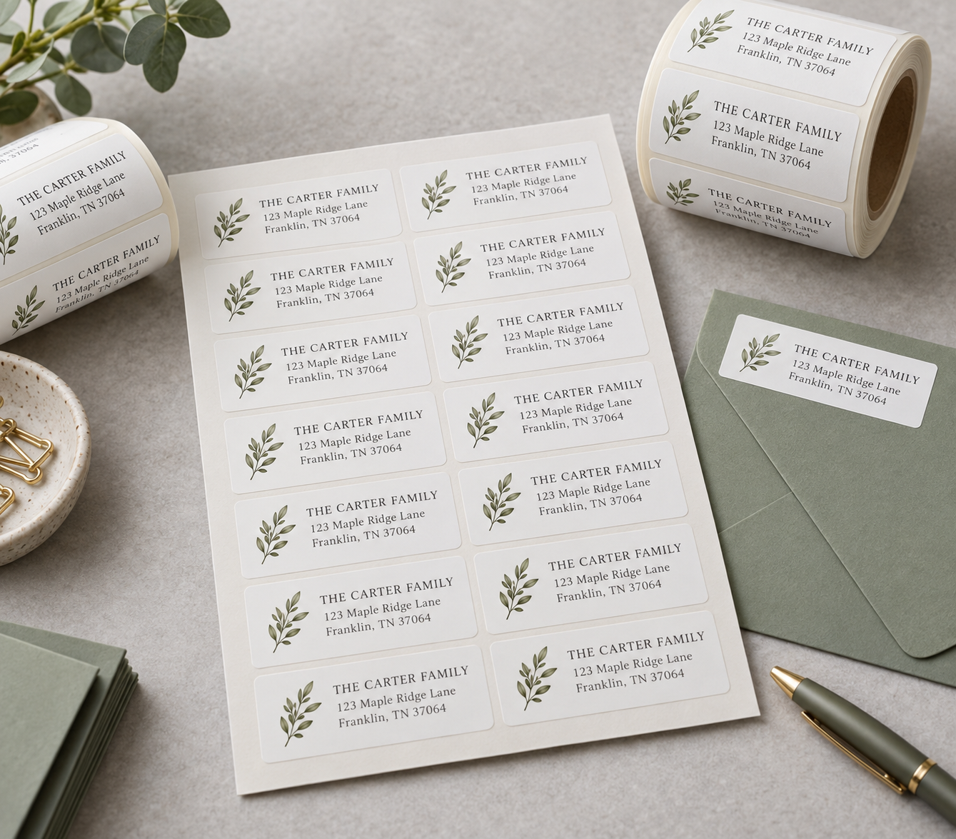 Return Address Labels