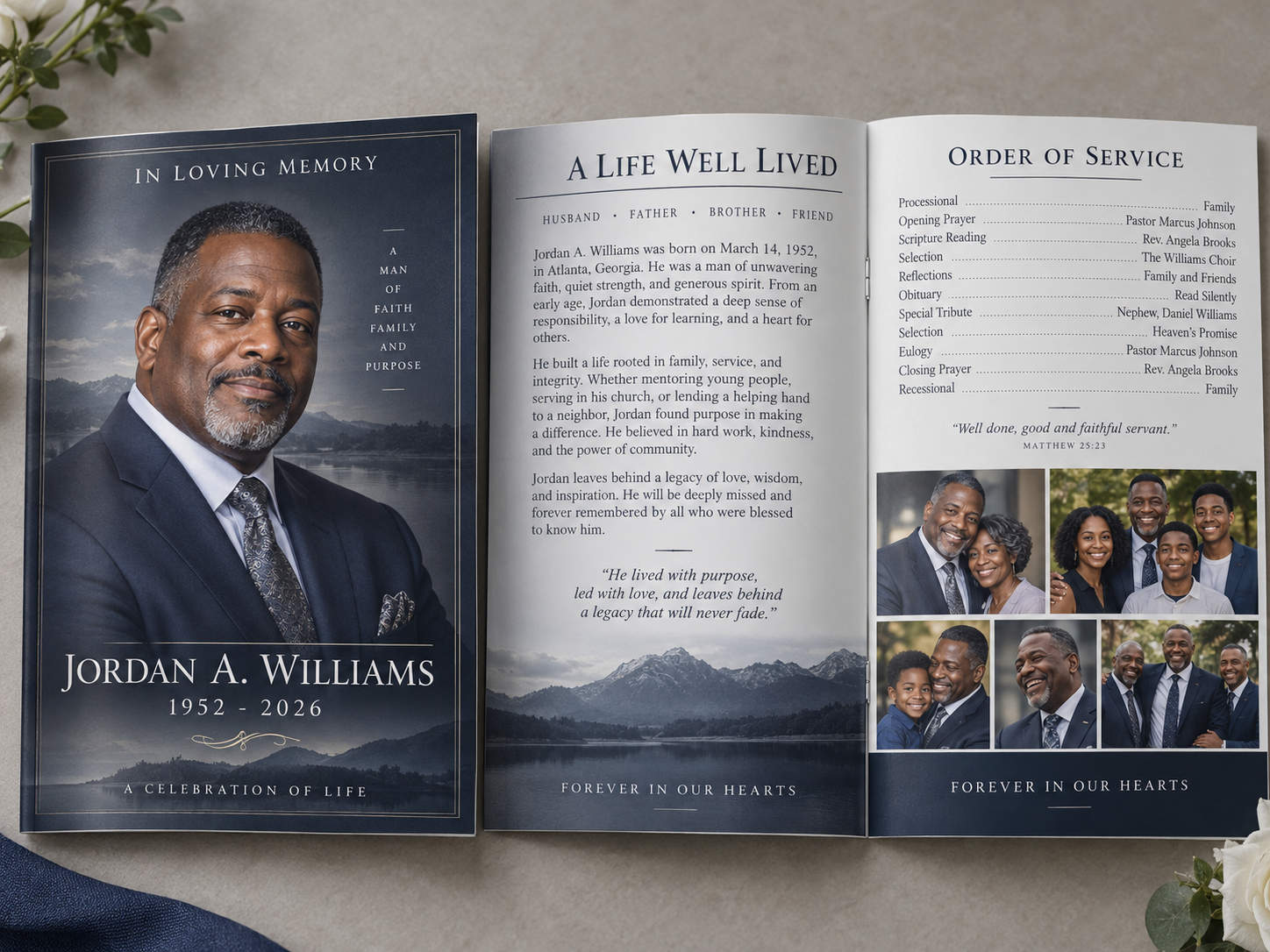 His Enduring Legacy professional design template