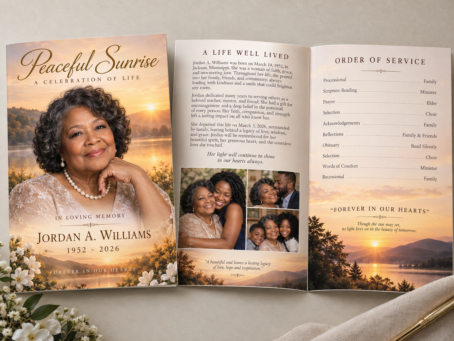 Royal Purple Tribute professional design template