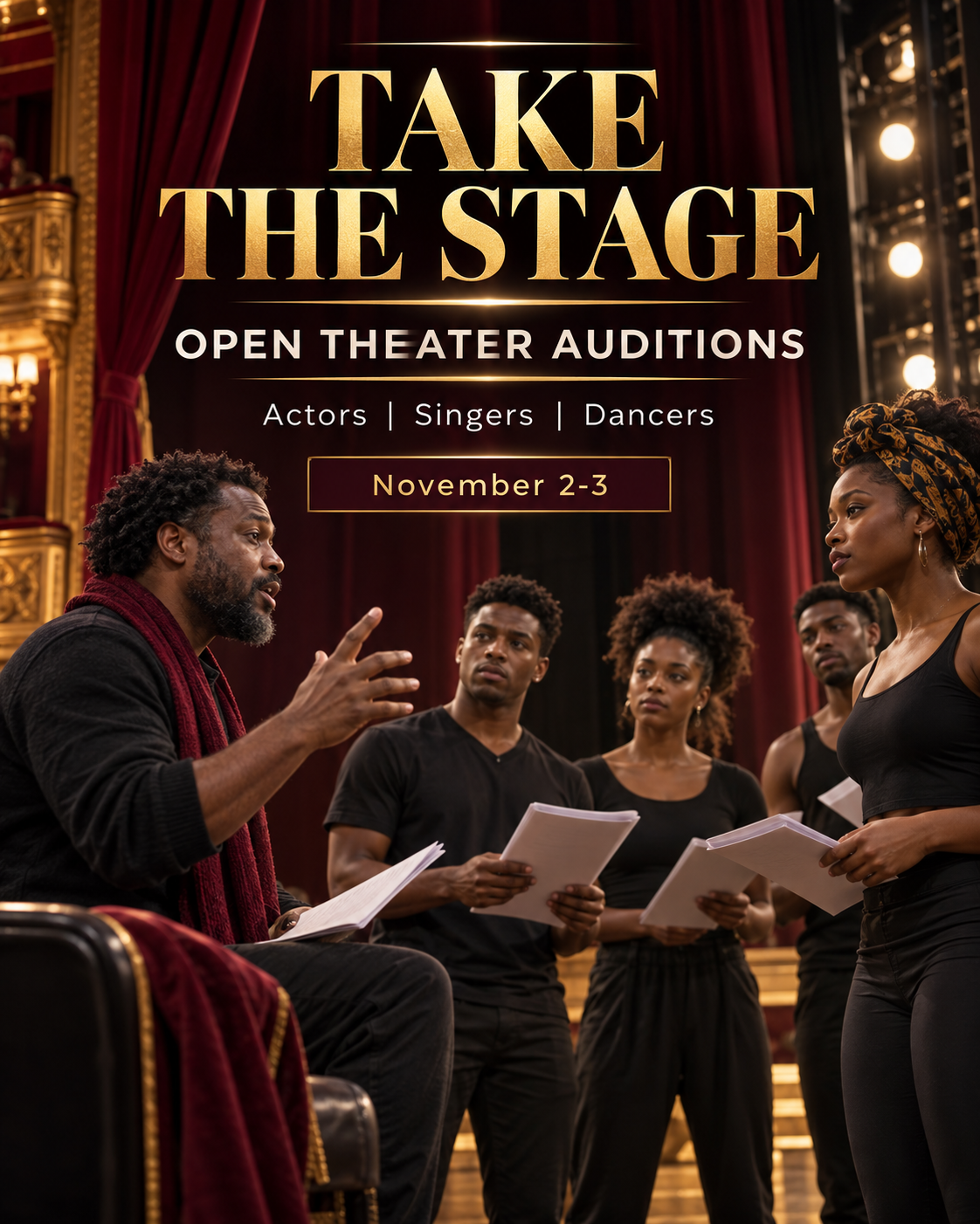 Take the Stage professional design template