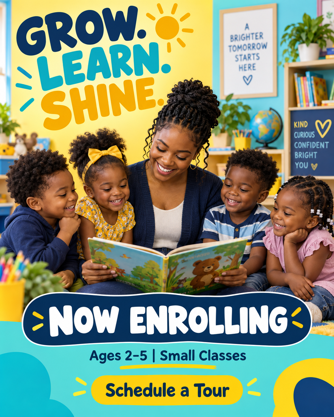 Grow Learn Shine professional design template