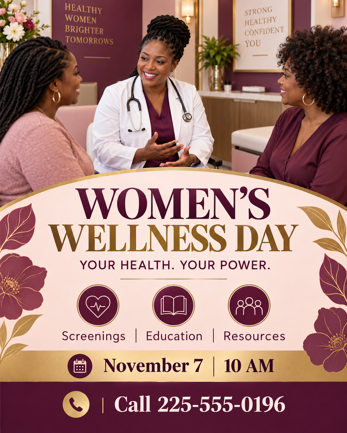Women's Wellness Day professional design template