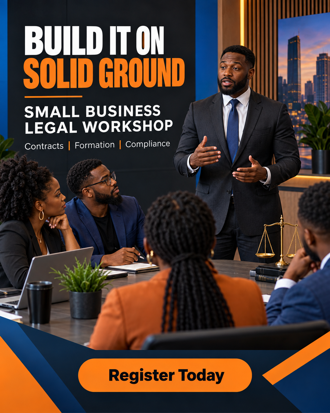 Build It on Solid Ground professional design template