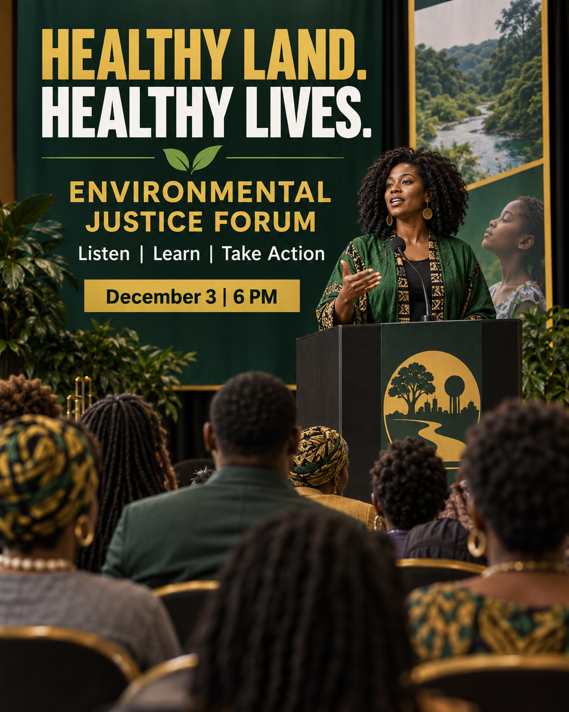Healthy Land Healthy Lives professional design template