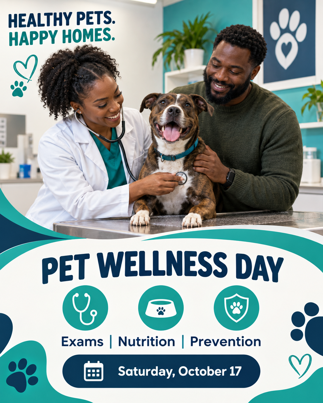 Healthy Pets Happy Homes professional design template