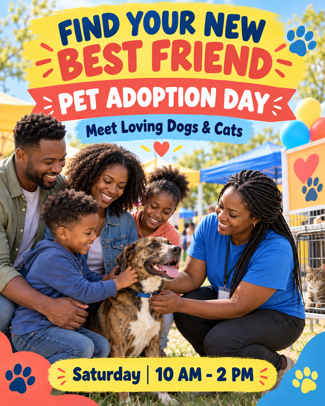 Find Your New Best Friend professional design template