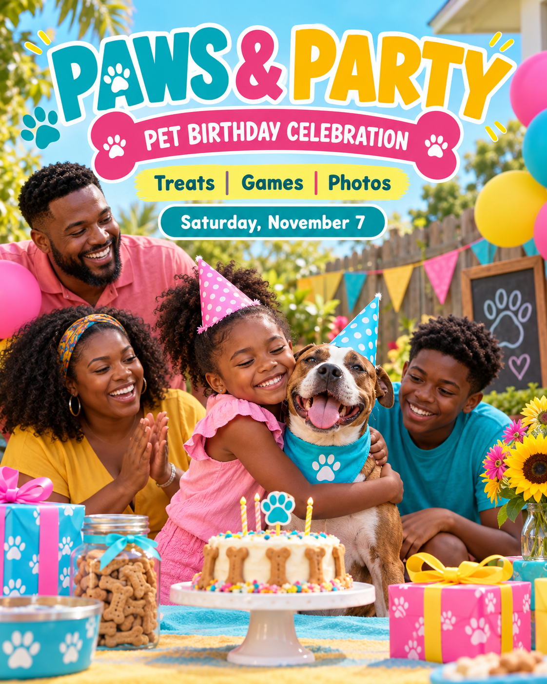 Paws & Party professional design template