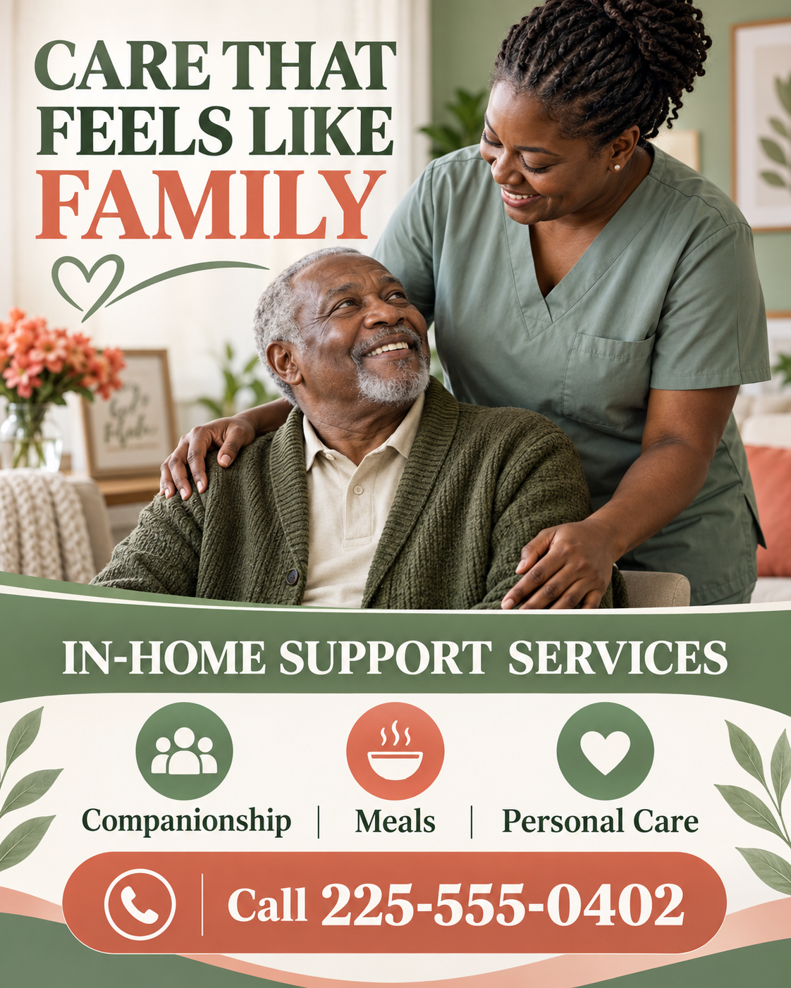 Care That Feels Like Family professional design template