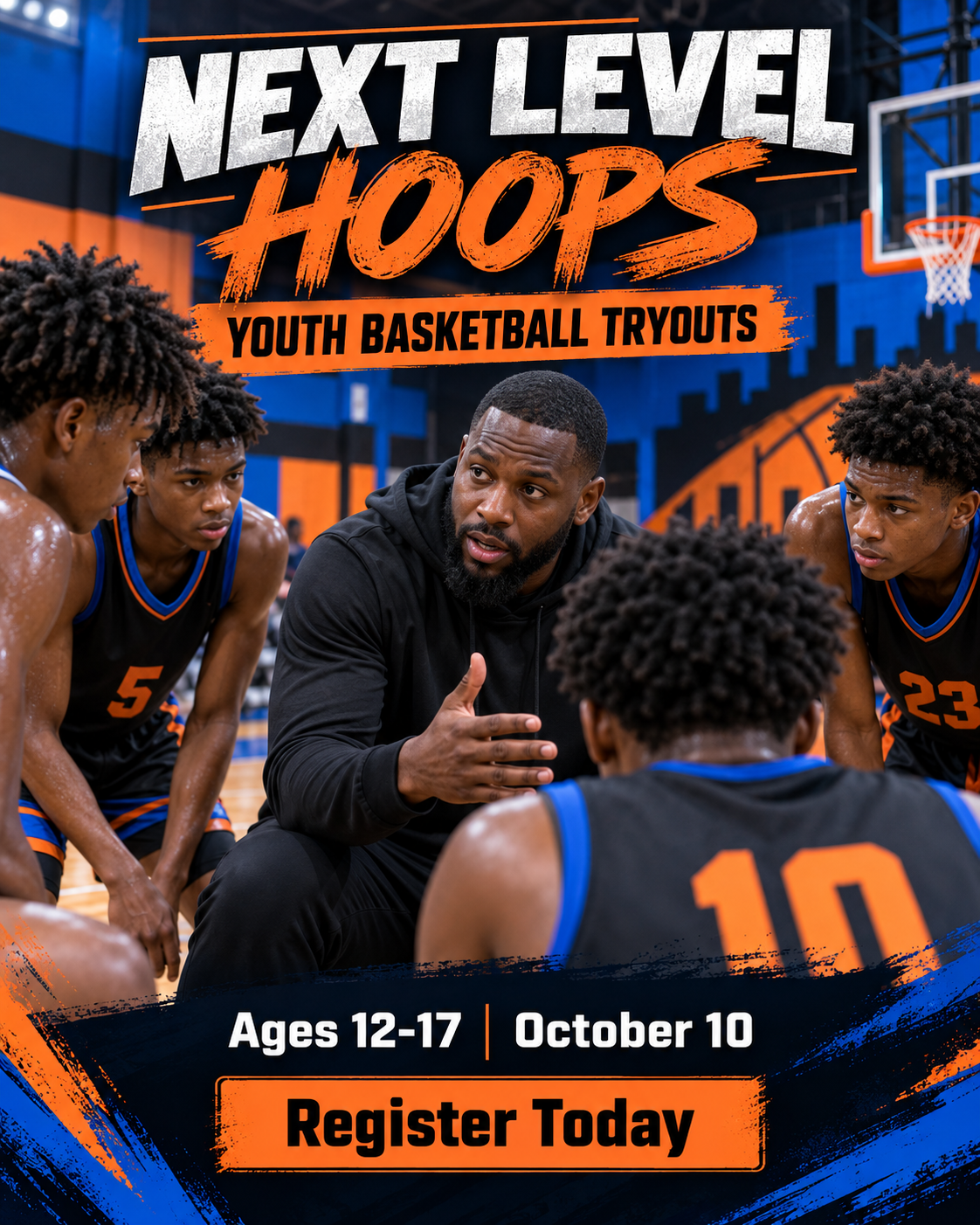 Next Level Hoops professional design template