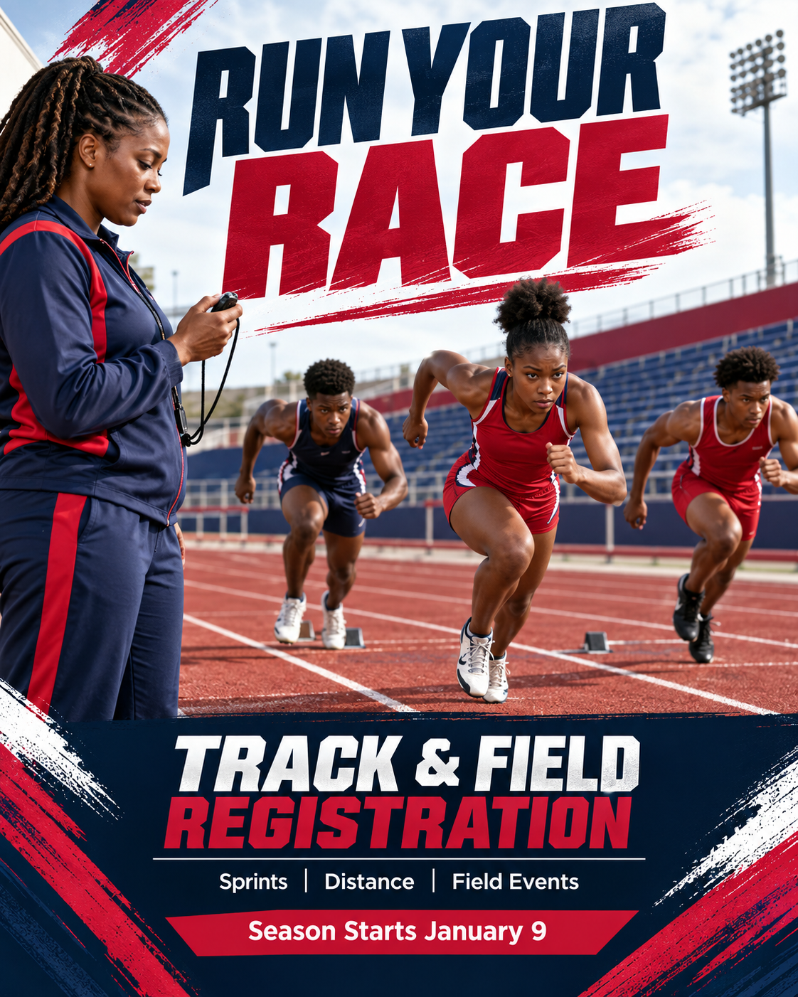 Run Your Race professional design template
