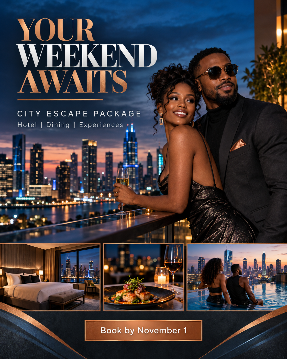 Your Weekend Awaits professional design template