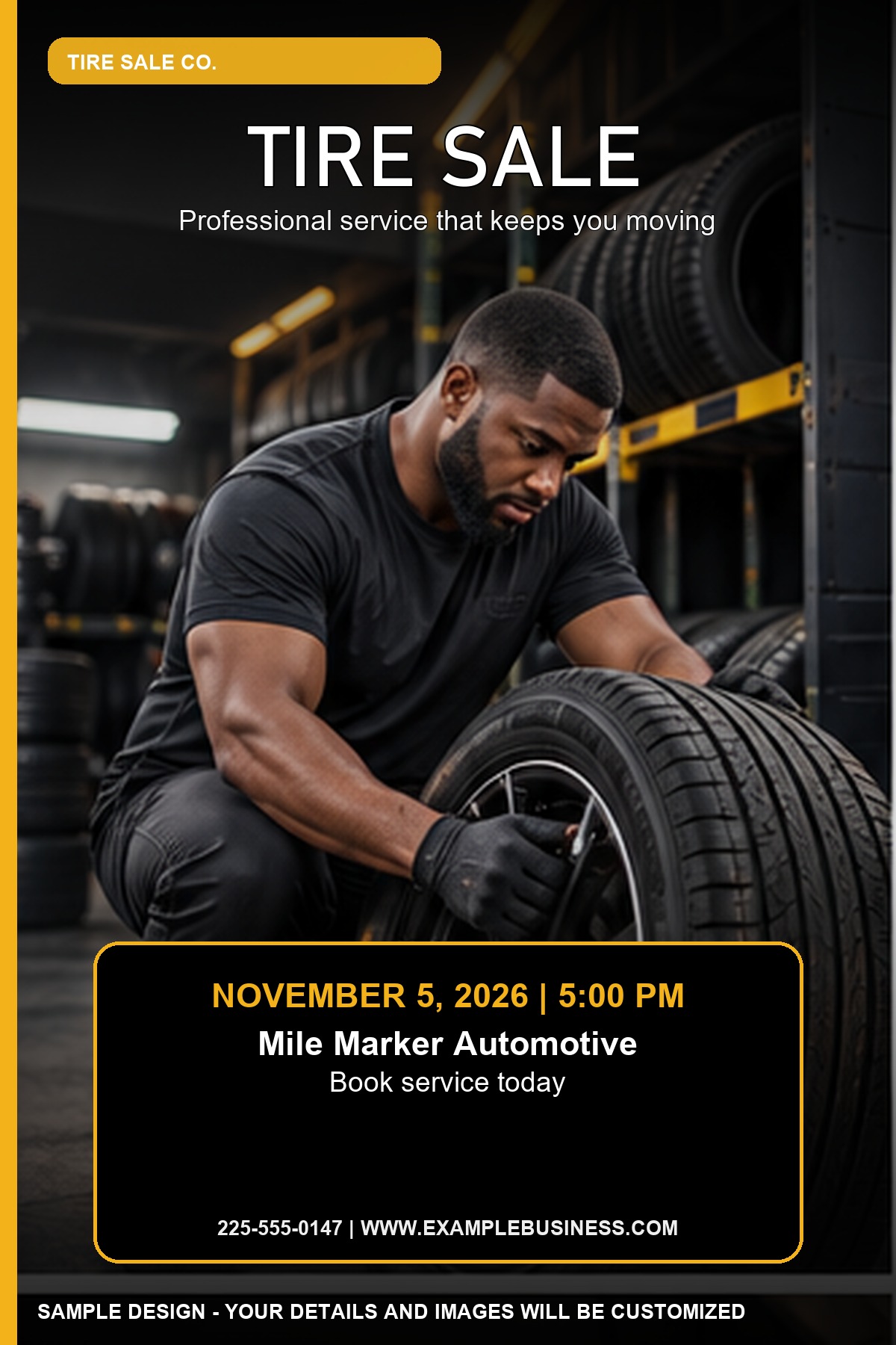 Tire Sale professional design template