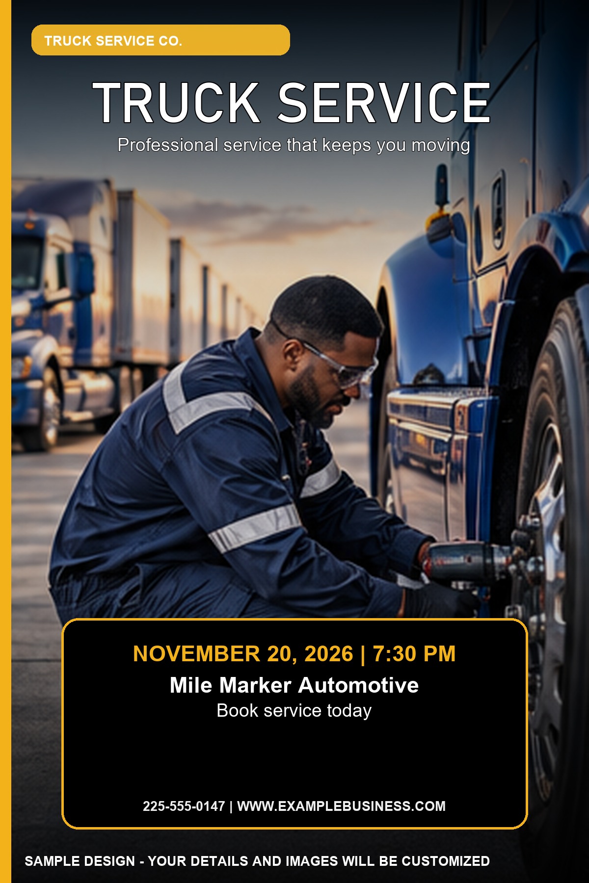 Truck Service professional design template