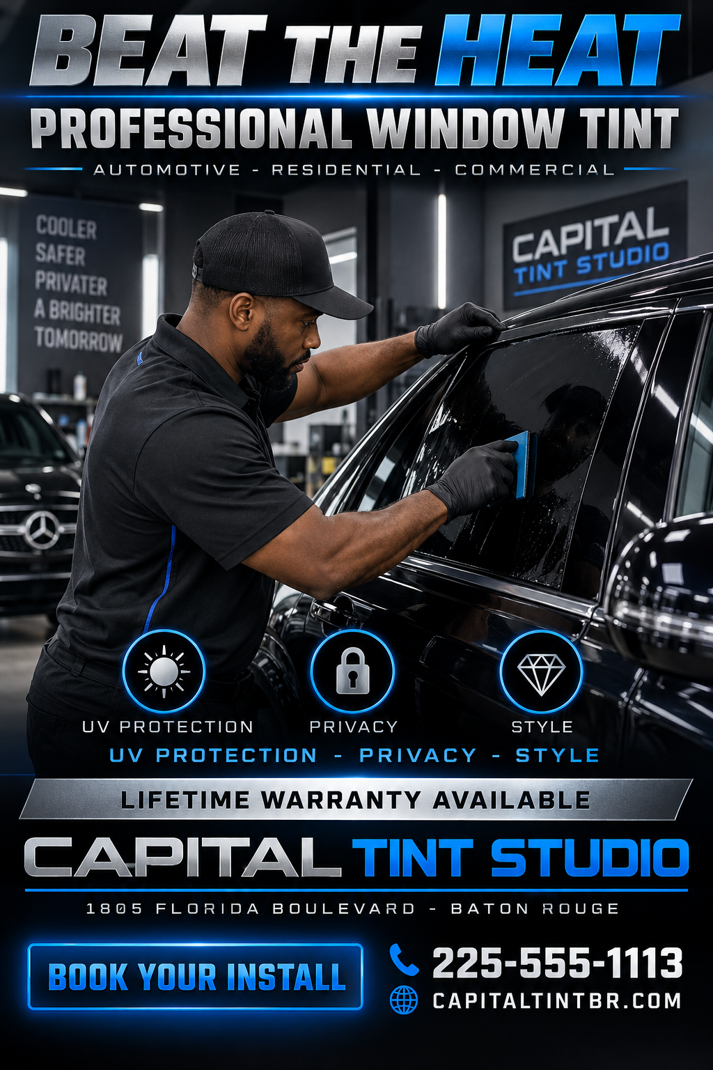 Professional Window Tint professional design template