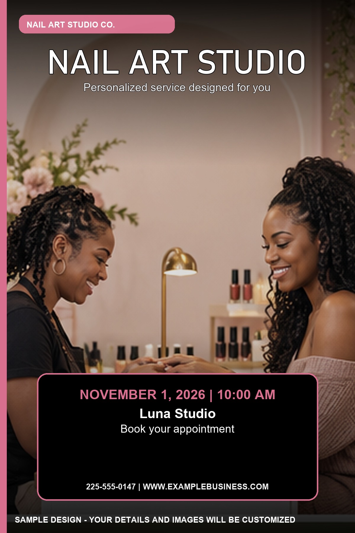 Nail Art Studio professional design template
