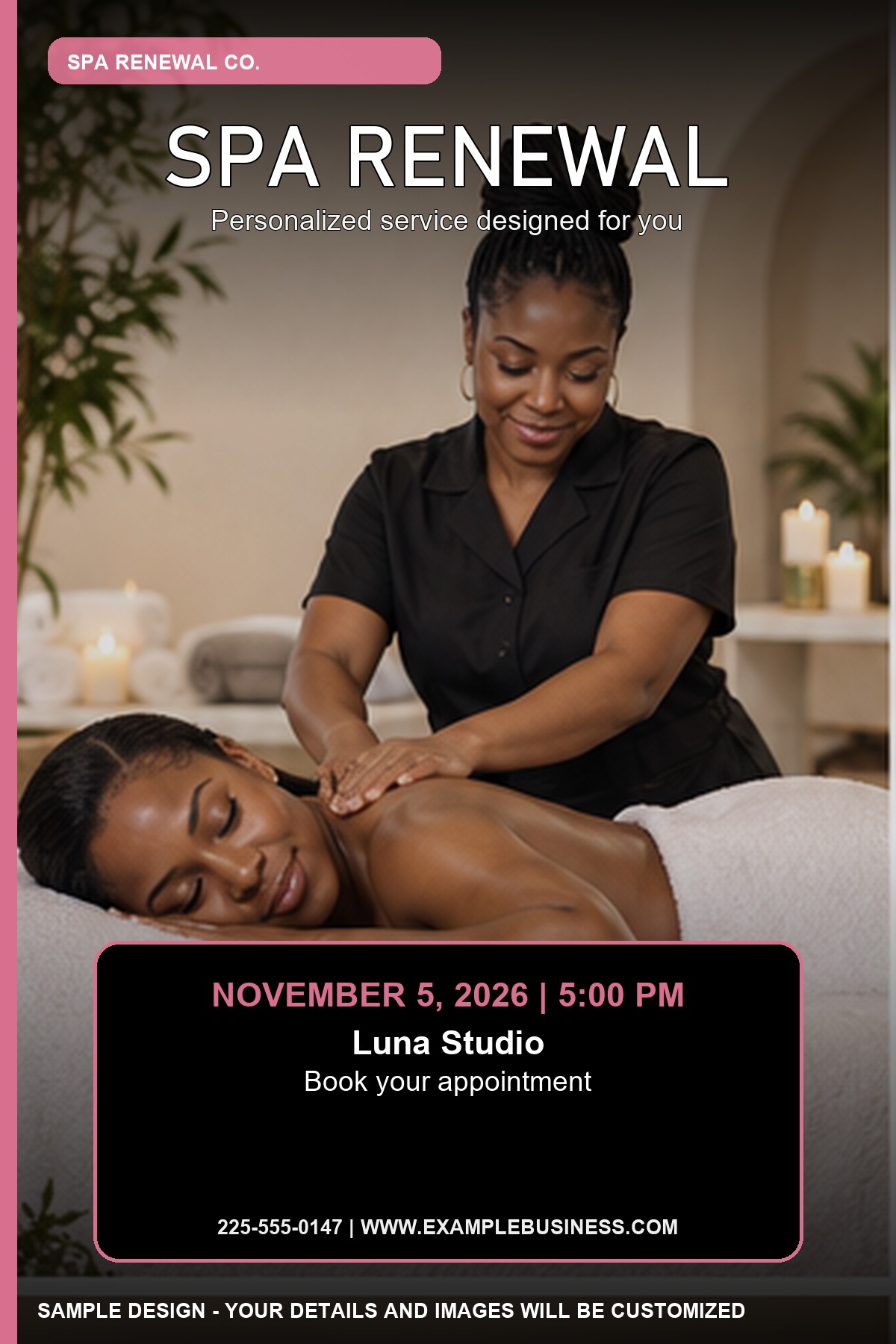 Spa Renewal professional design template
