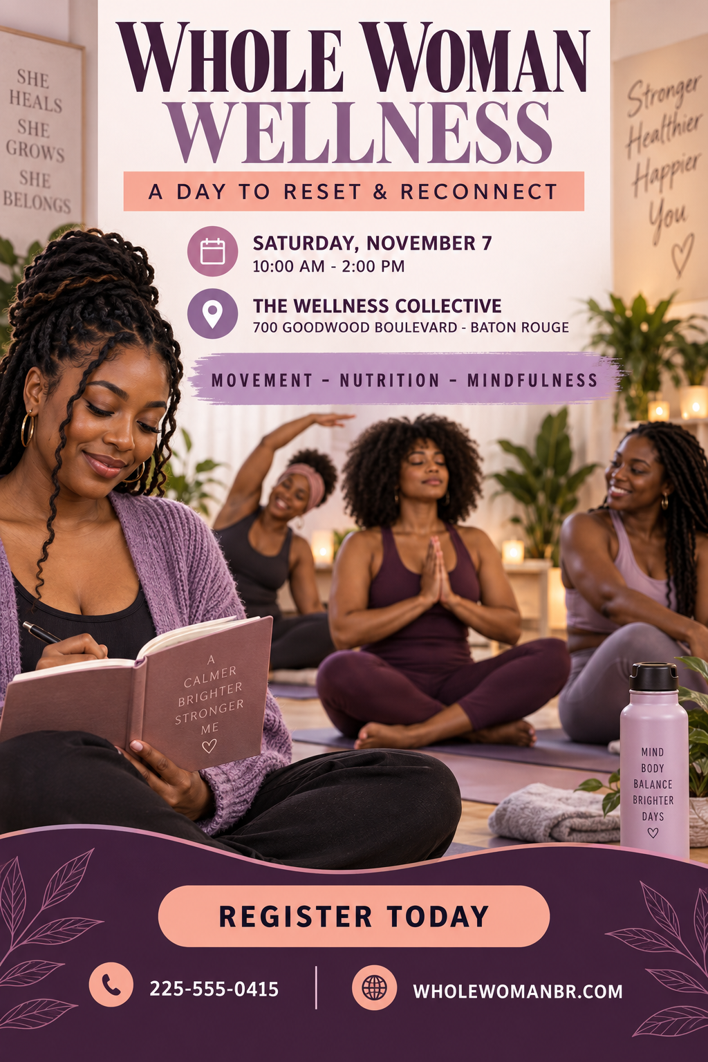 Whole Woman Wellness professional design template