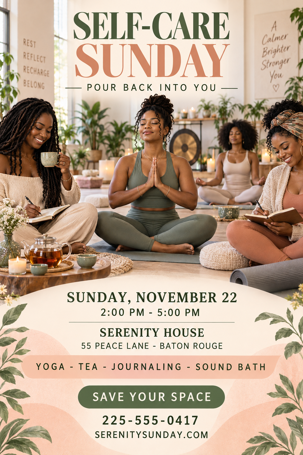 Self-Care Sunday professional design template