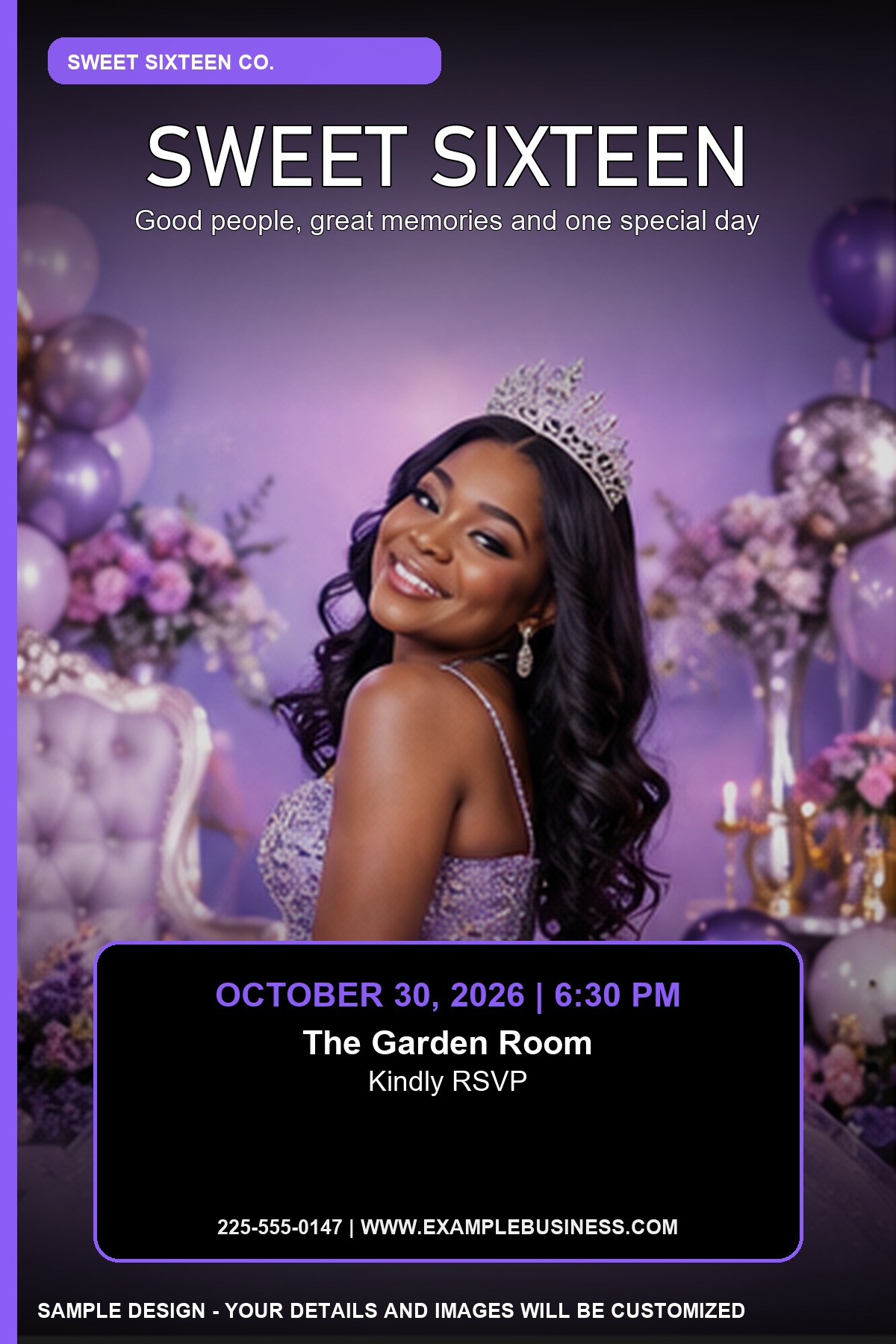 Sweet Sixteen professional design template