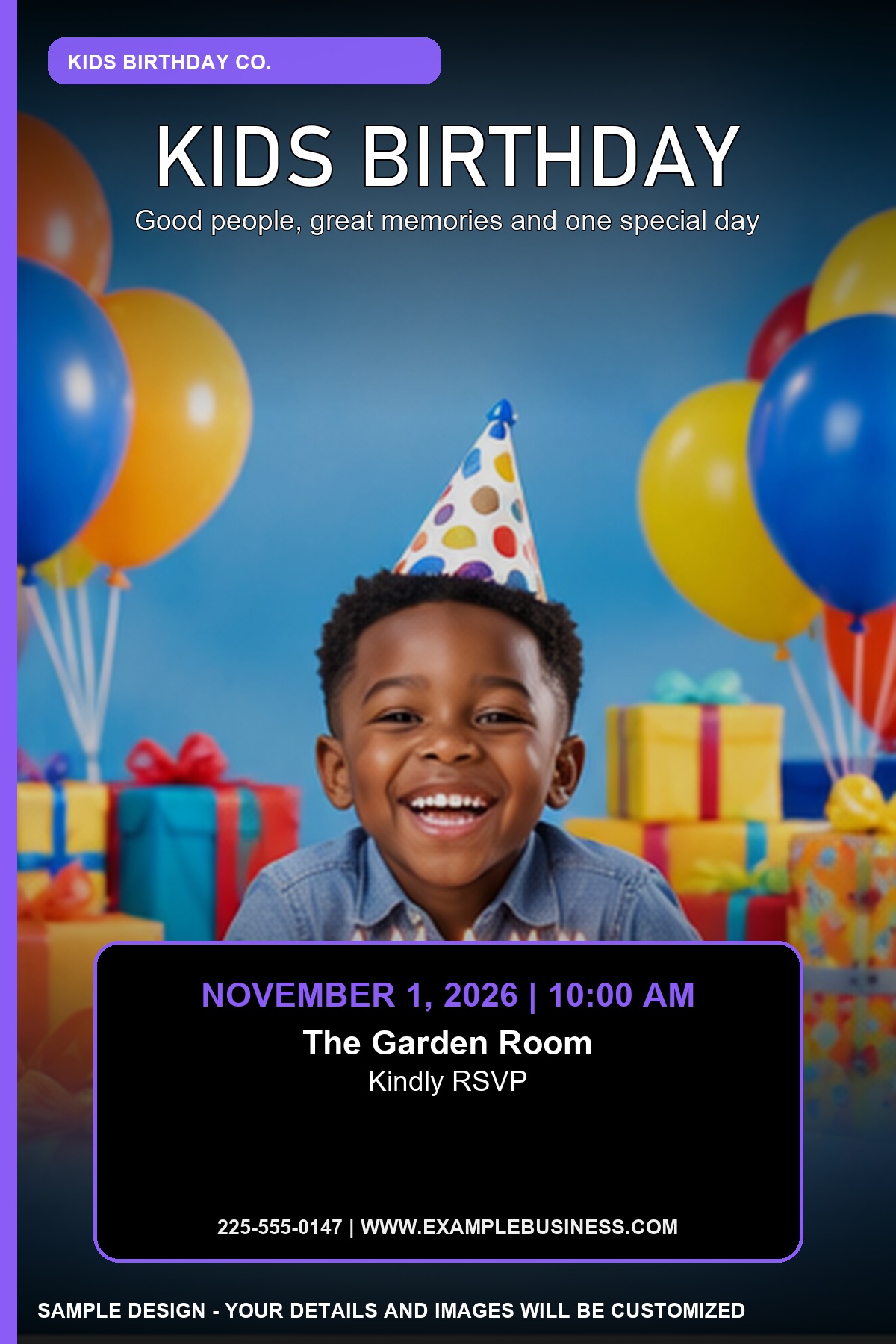 Kids Birthday professional design template
