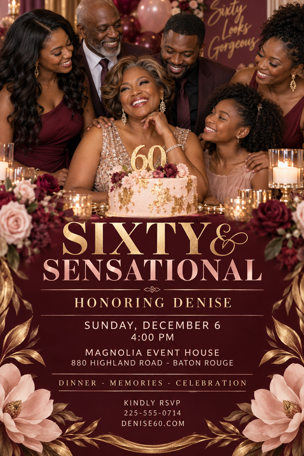 Sixty & Sensational professional design template