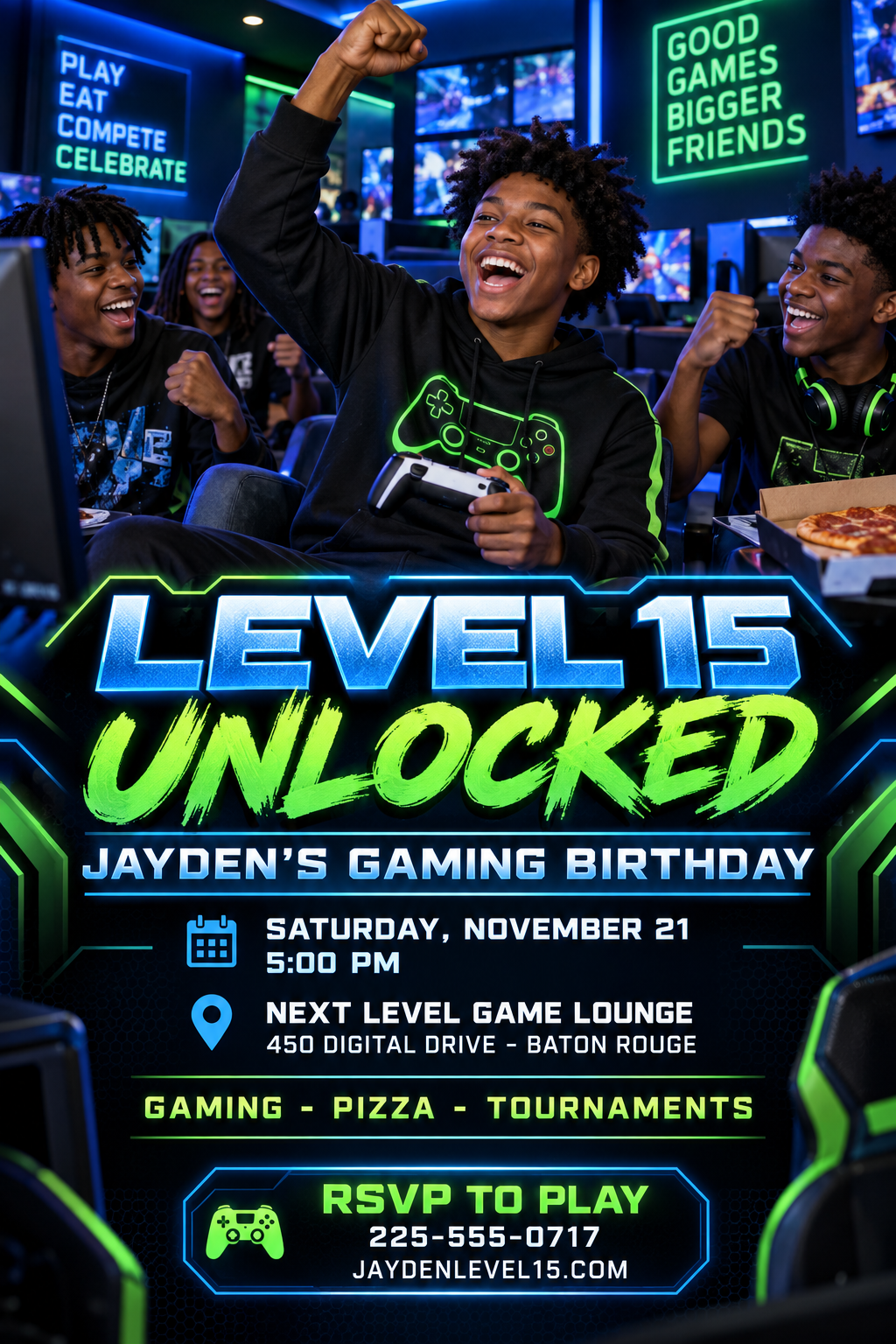 Level 15 Unlocked professional design template