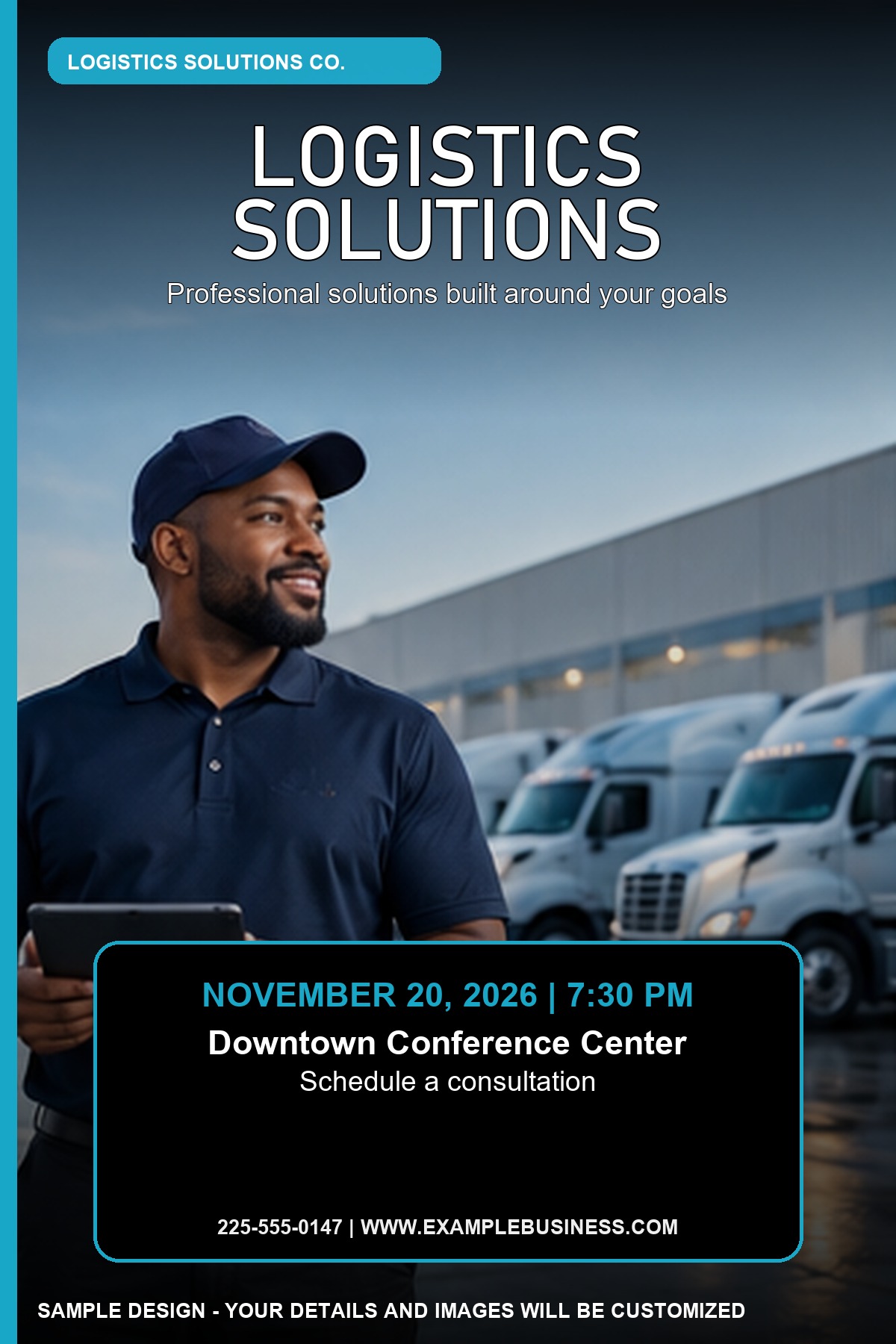 Logistics Solutions professional design template