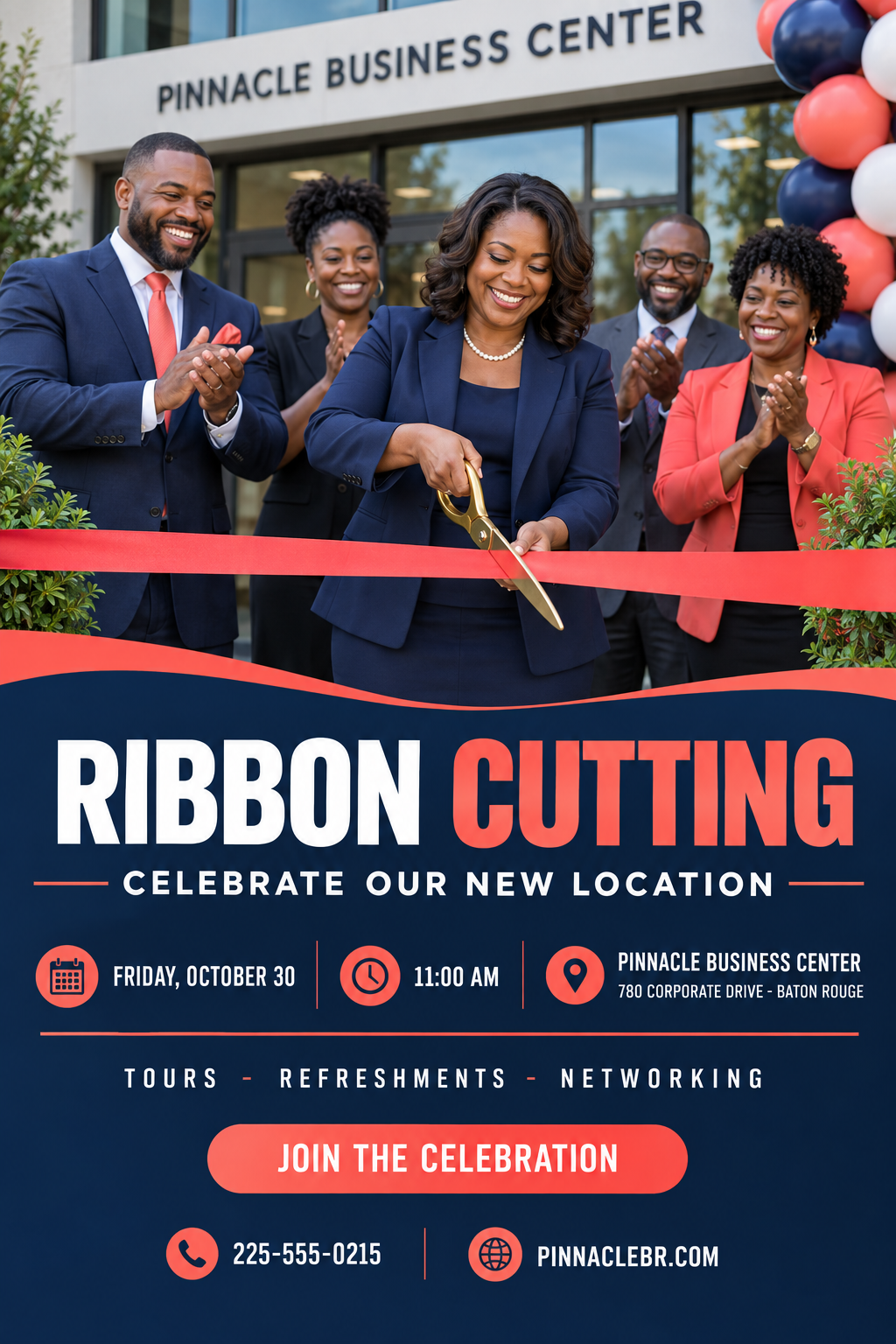 Ribbon Cutting professional design template