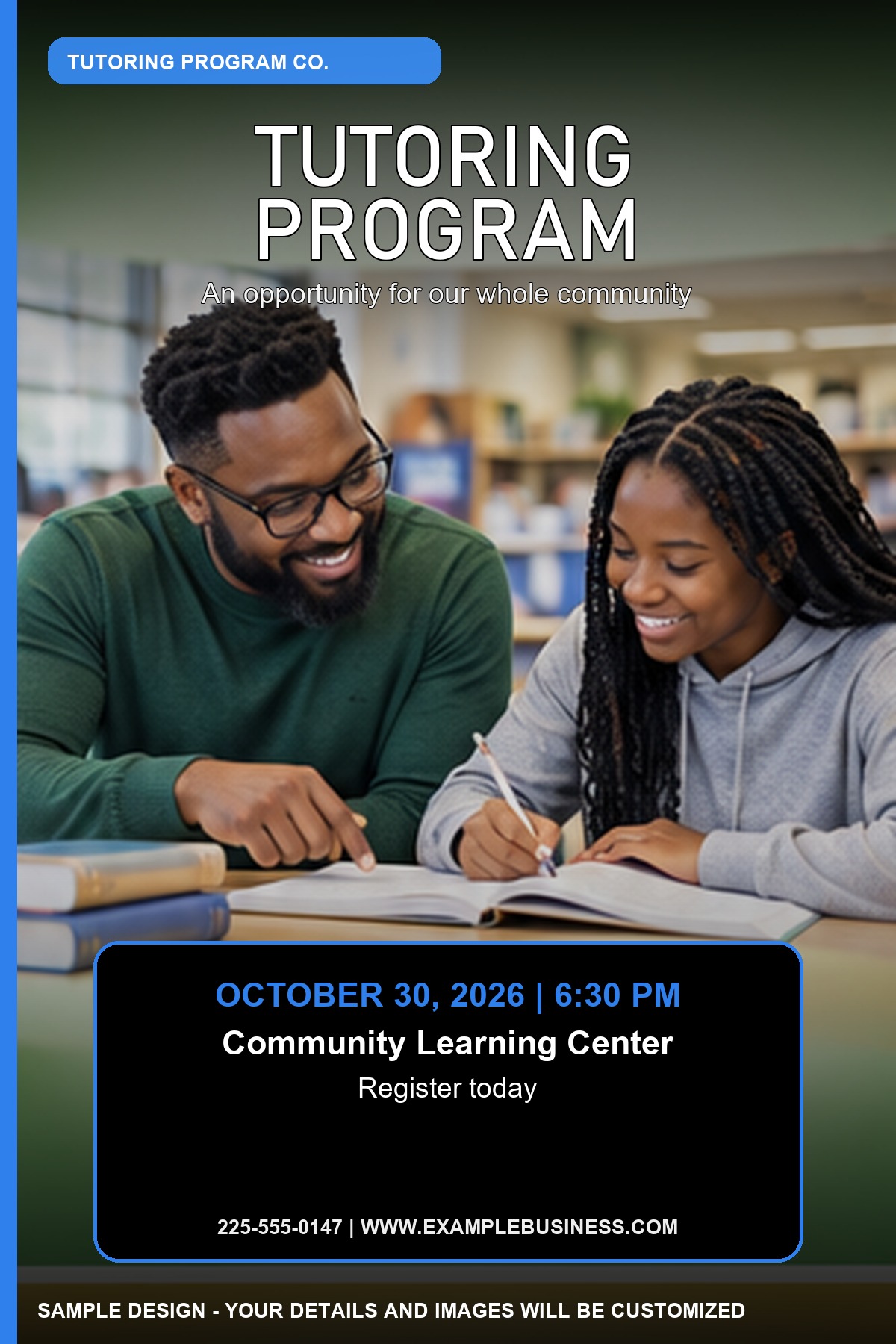 Tutoring Program professional design template