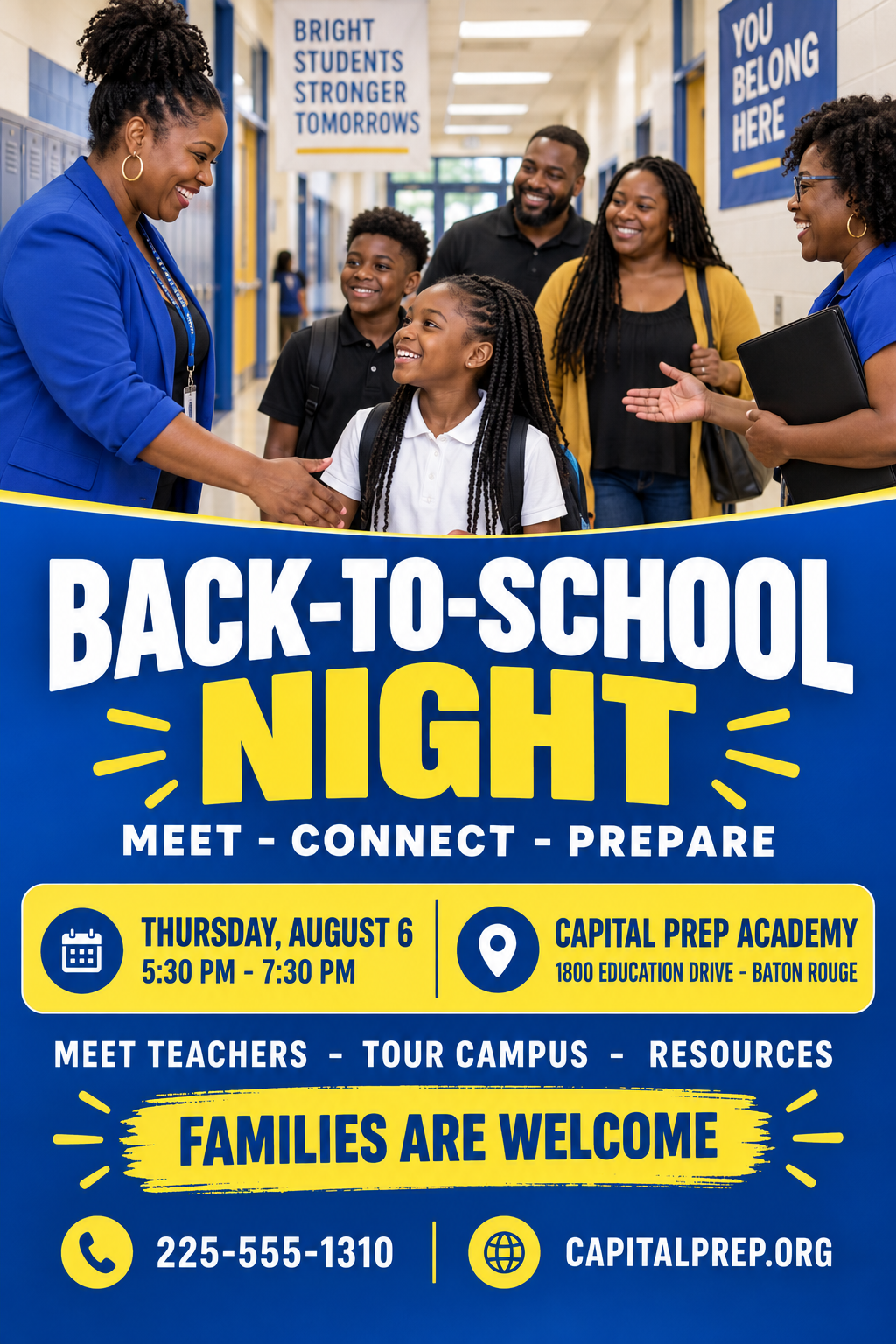 Back-to-School Night professional design template