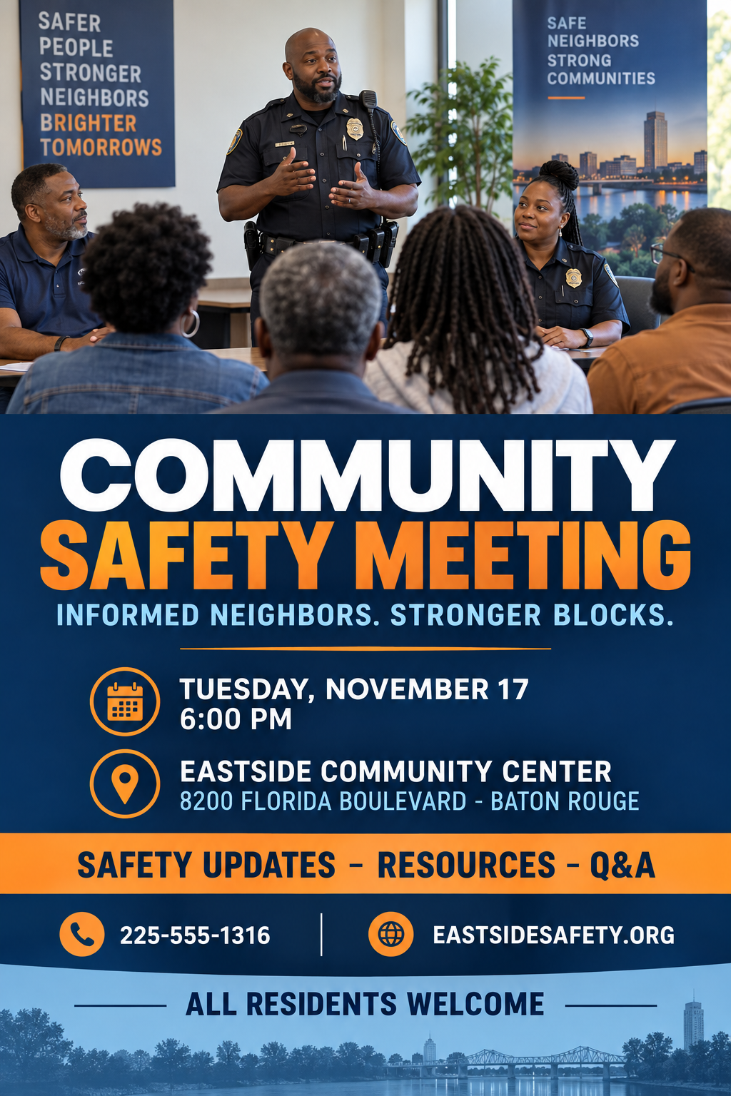 Community Safety Meeting professional design template