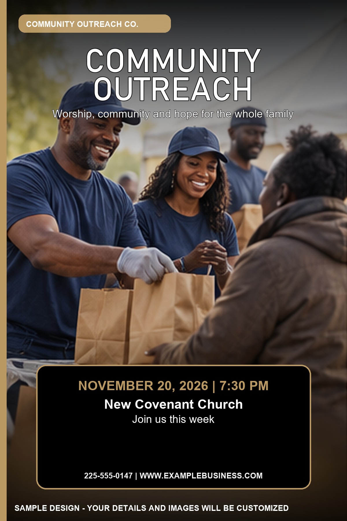 Community Outreach professional design template