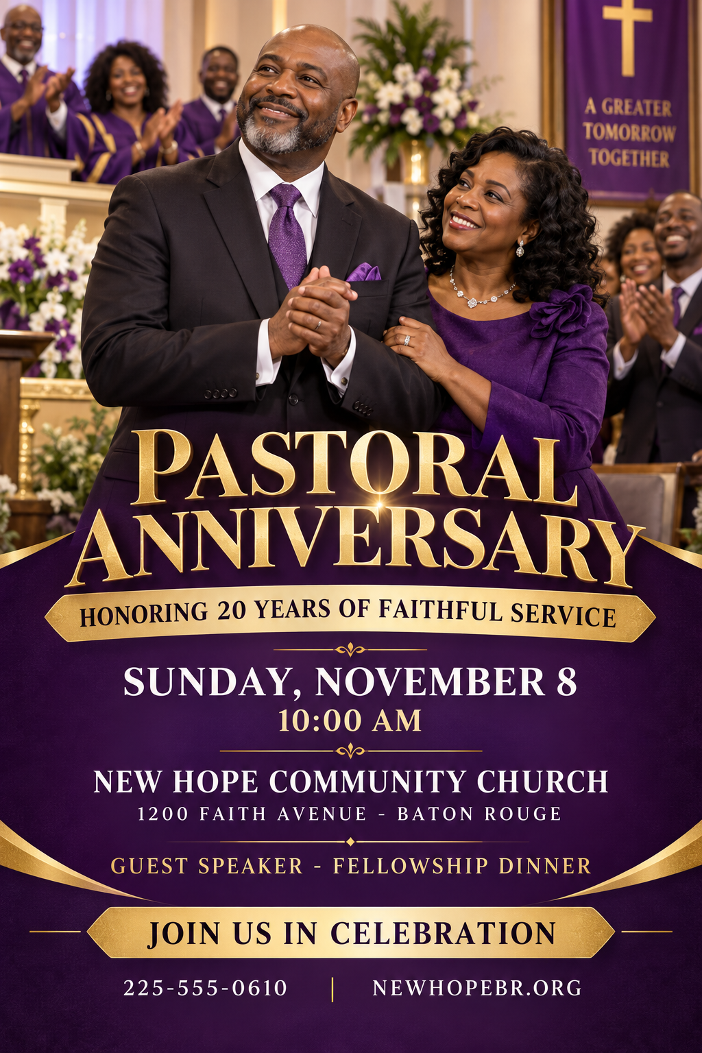 Pastoral Anniversary professional design template