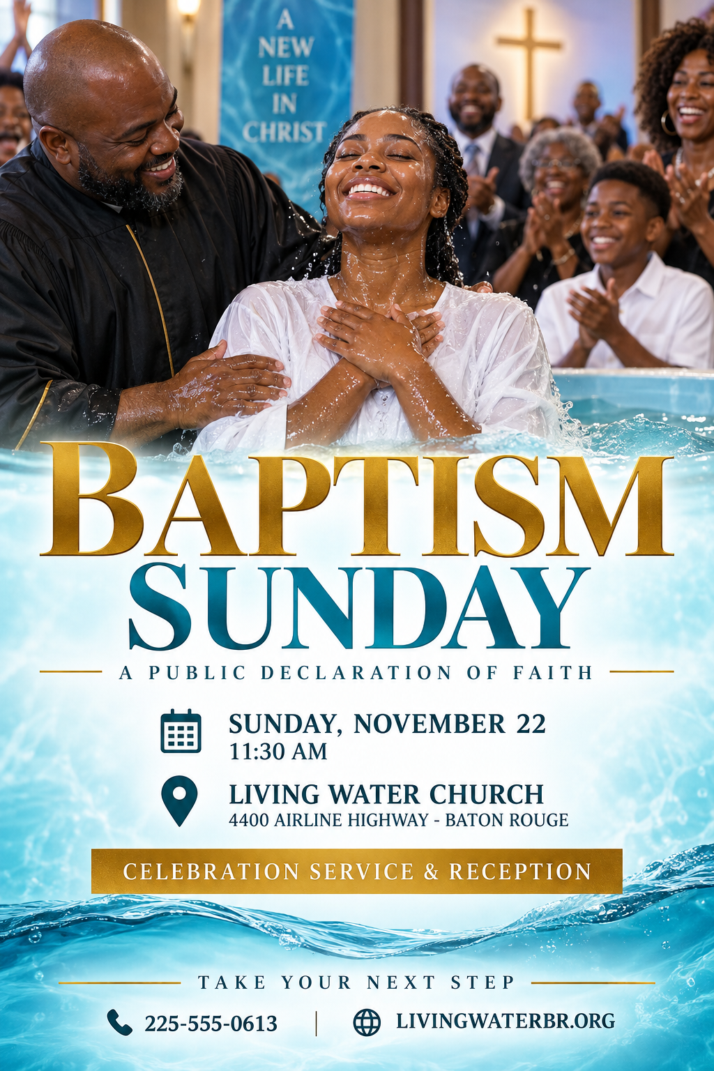 Baptism Sunday professional design template