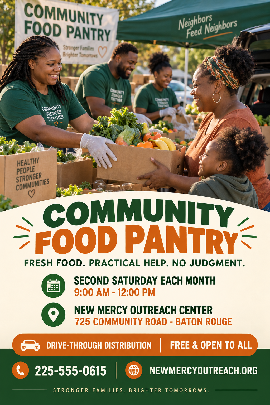 Community Food Pantry professional design template