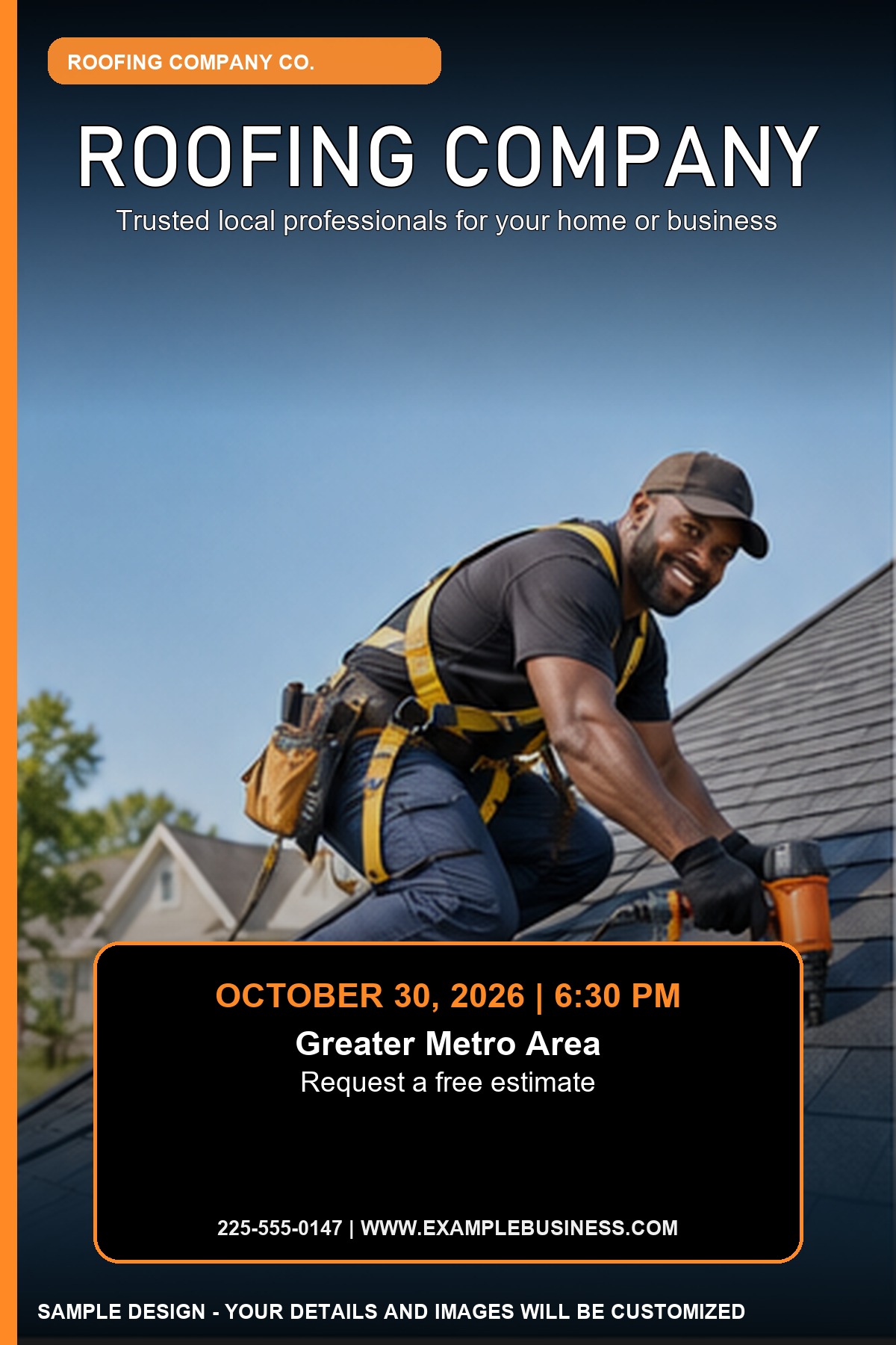 Roofing Company professional design template