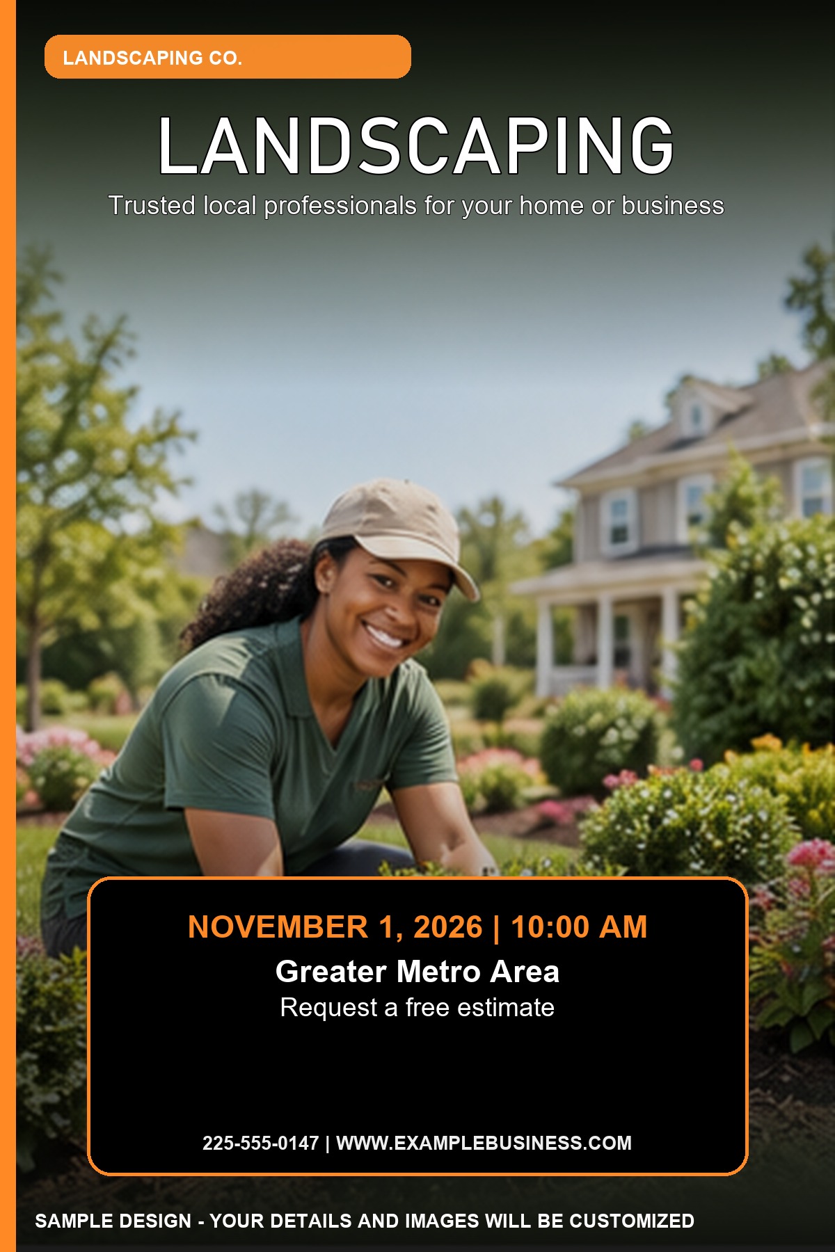 Landscaping professional design template