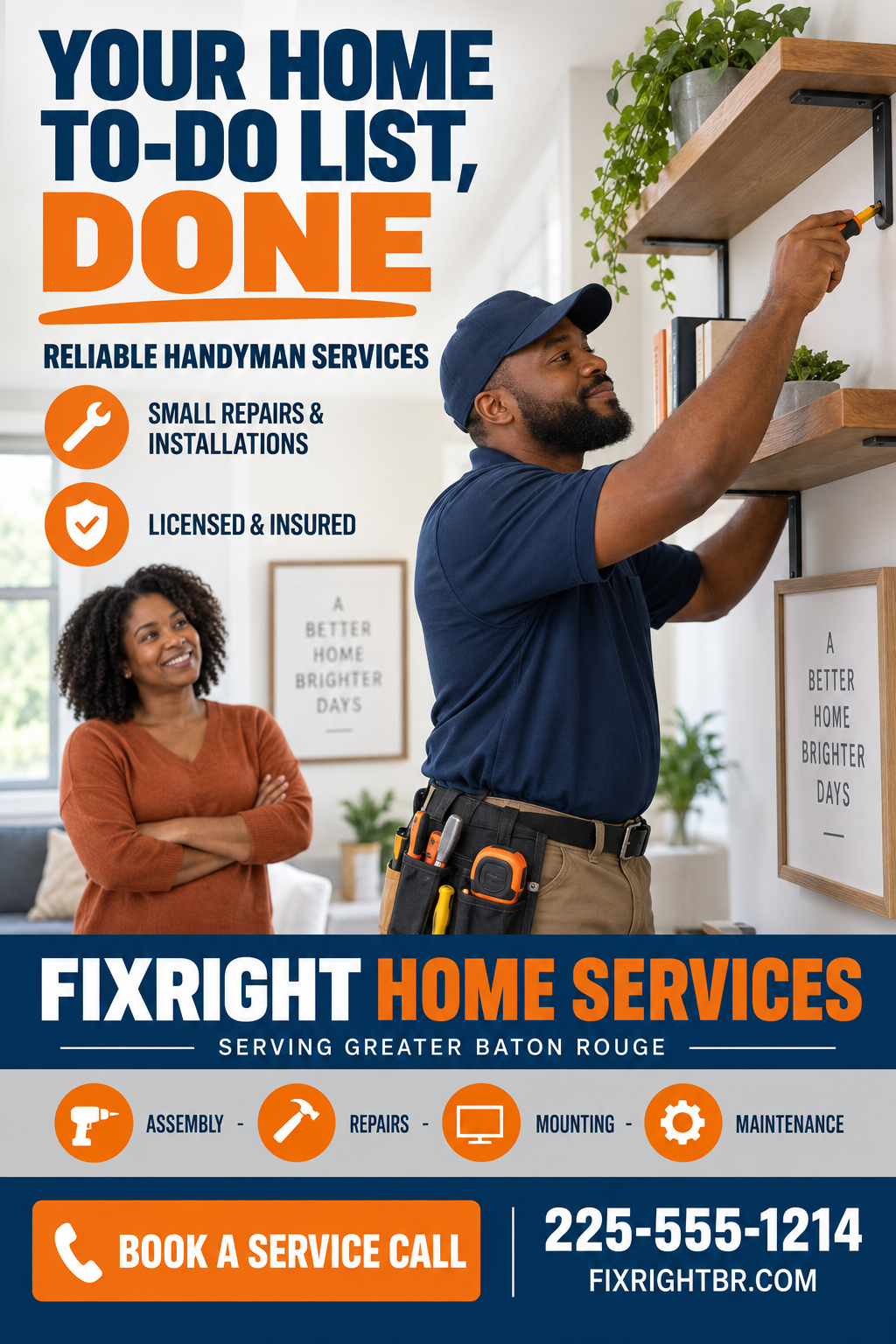 Reliable Handyman Services professional design template