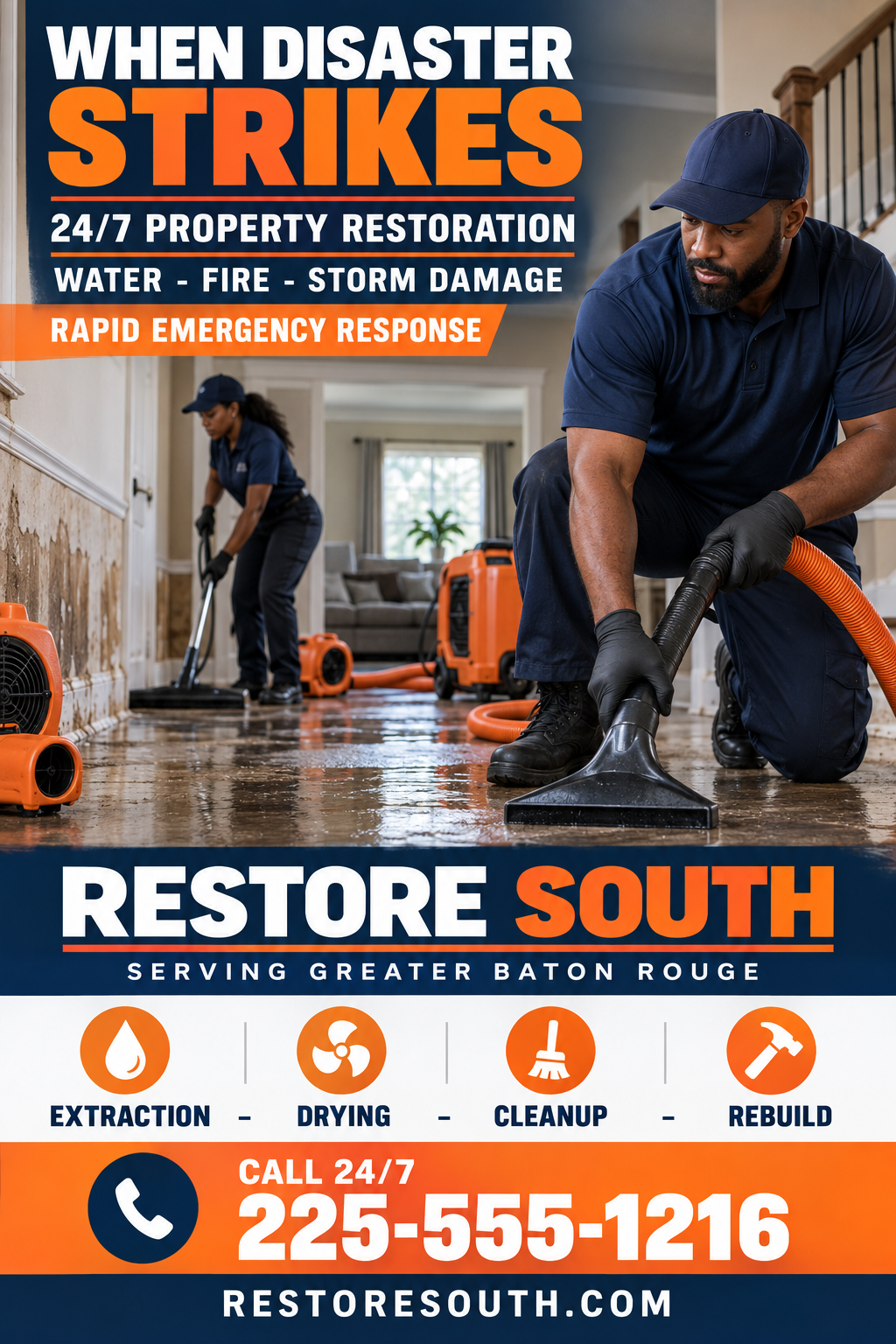 24/7 Property Restoration professional design template
