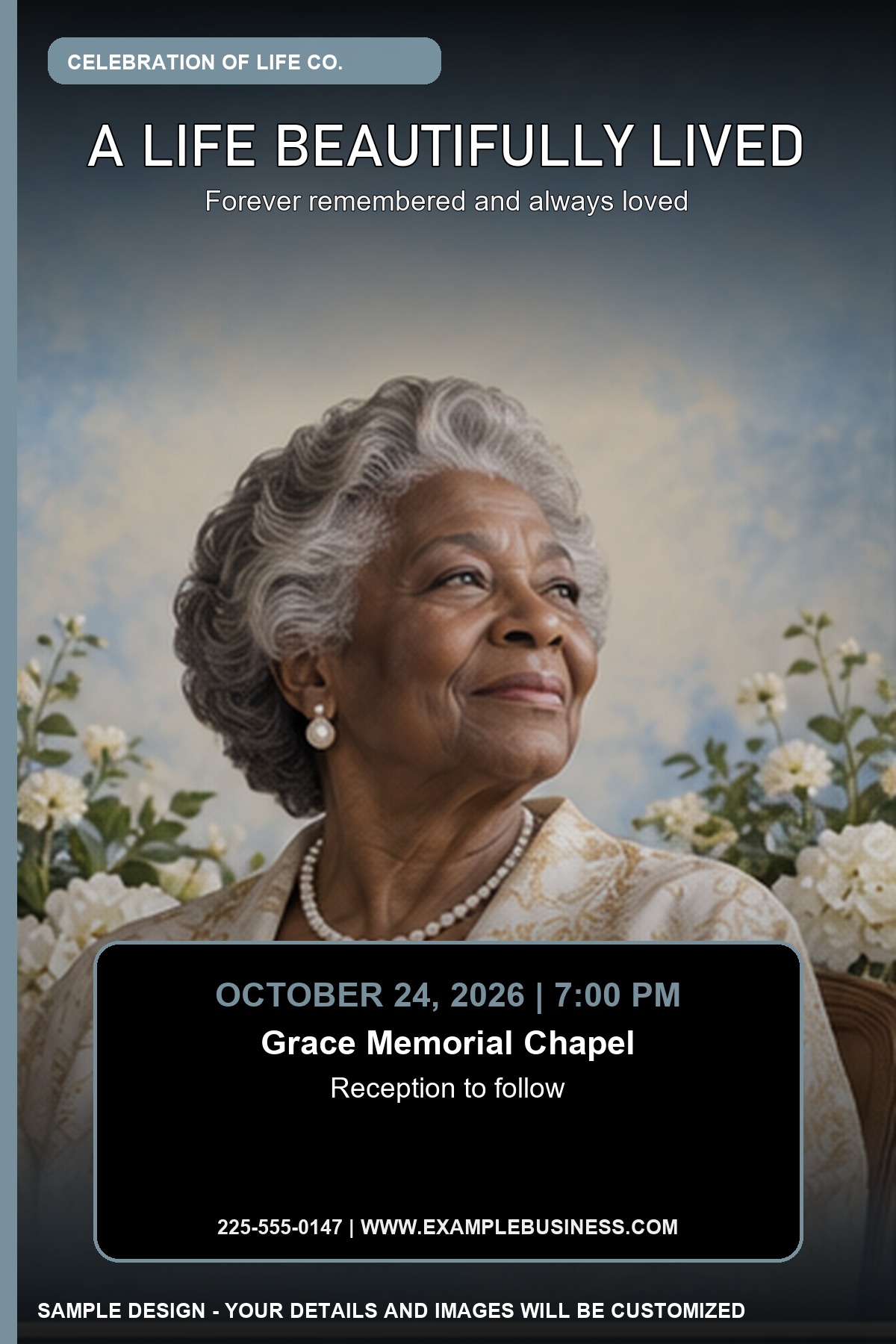 Celebration of Life professional design template