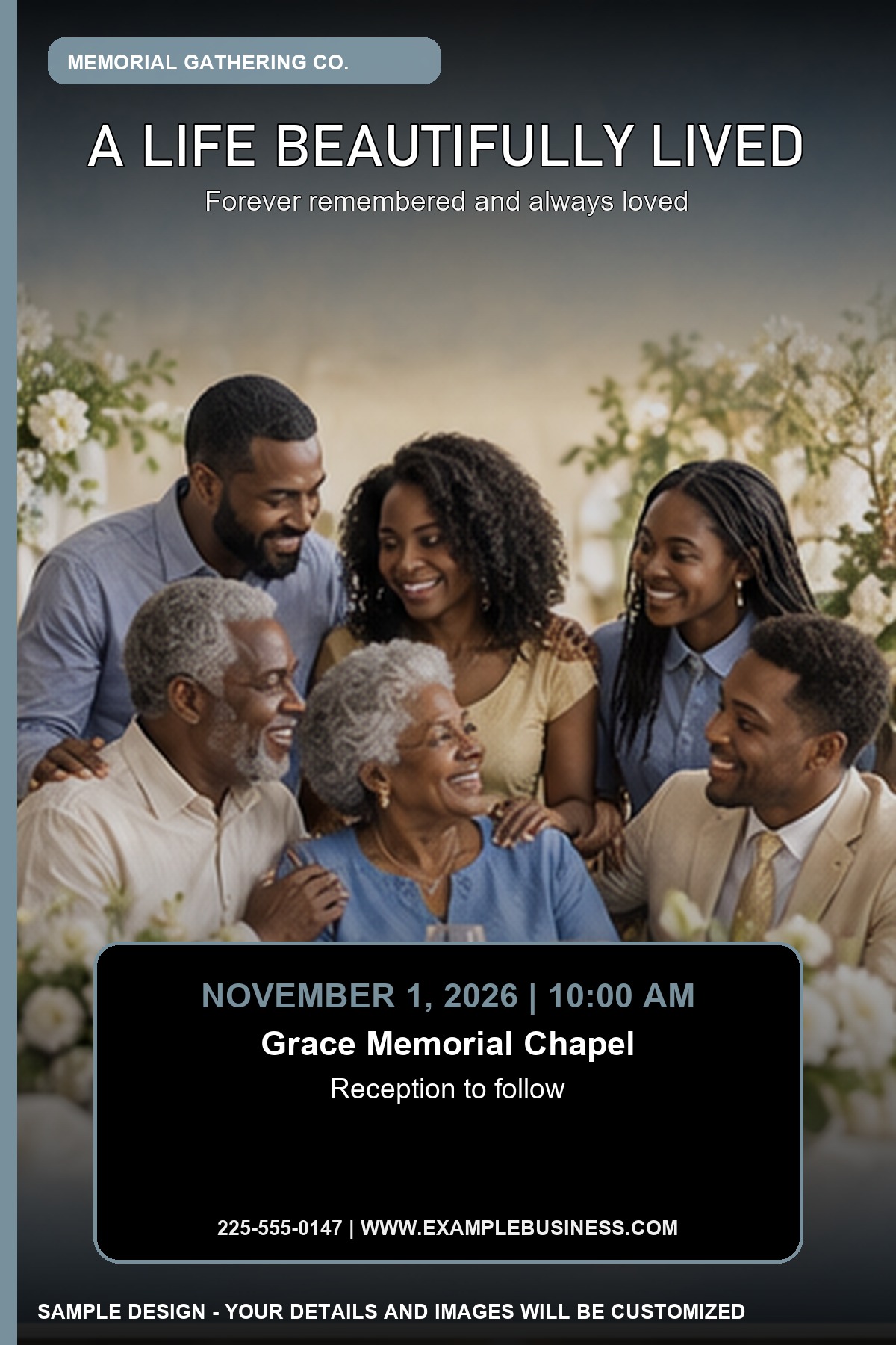 Memorial Gathering professional design template