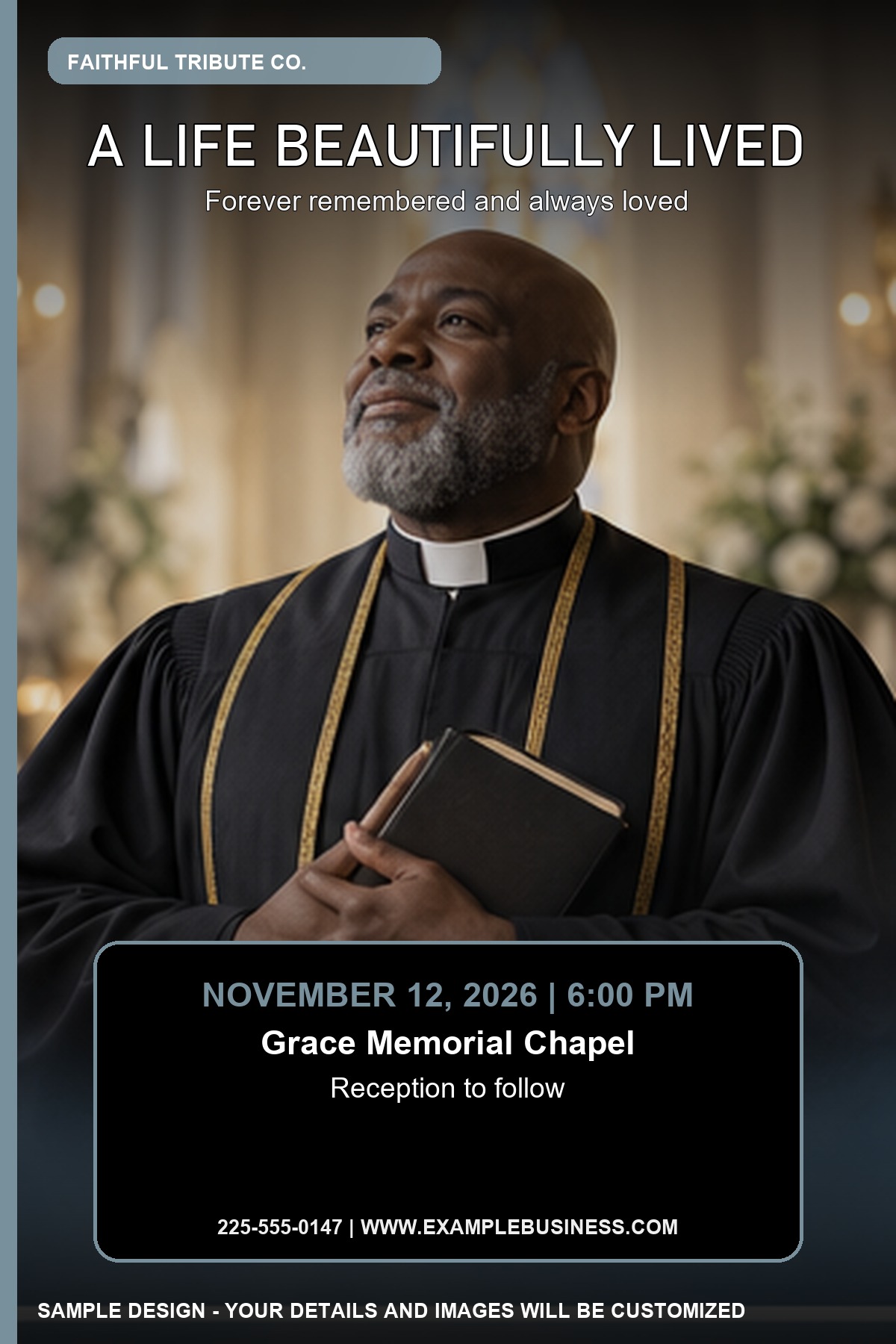 Faithful Tribute professional design template