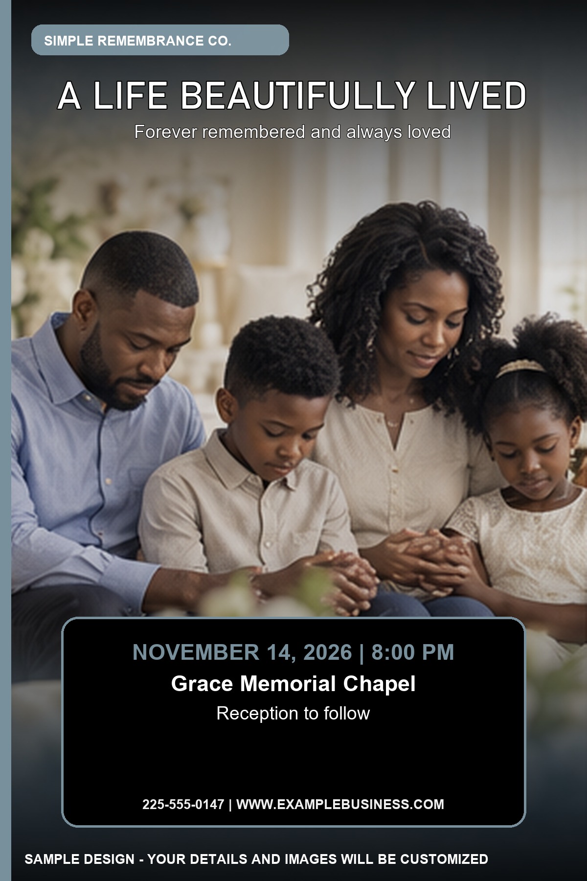 Simple Remembrance professional design template