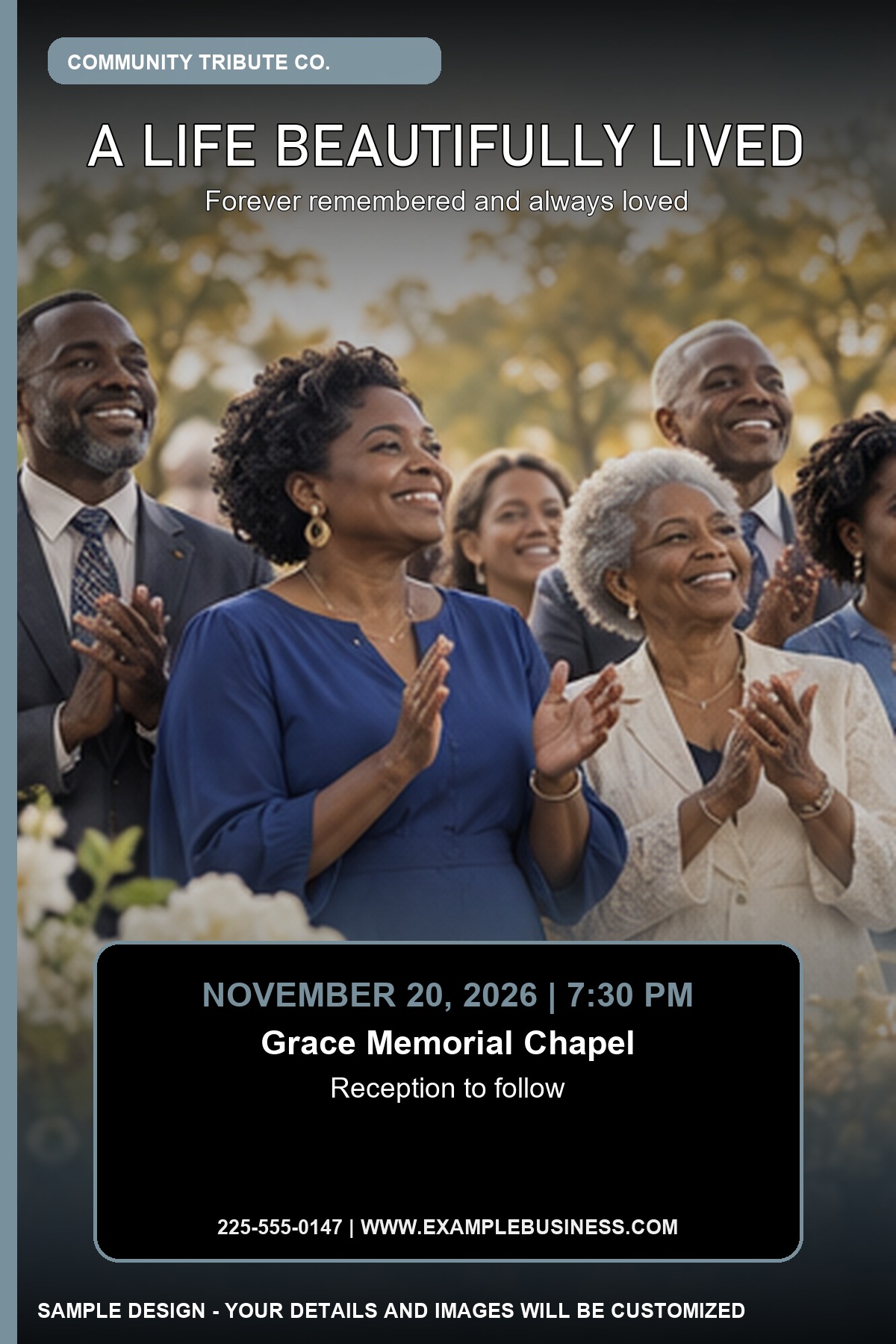 Community Tribute professional design template