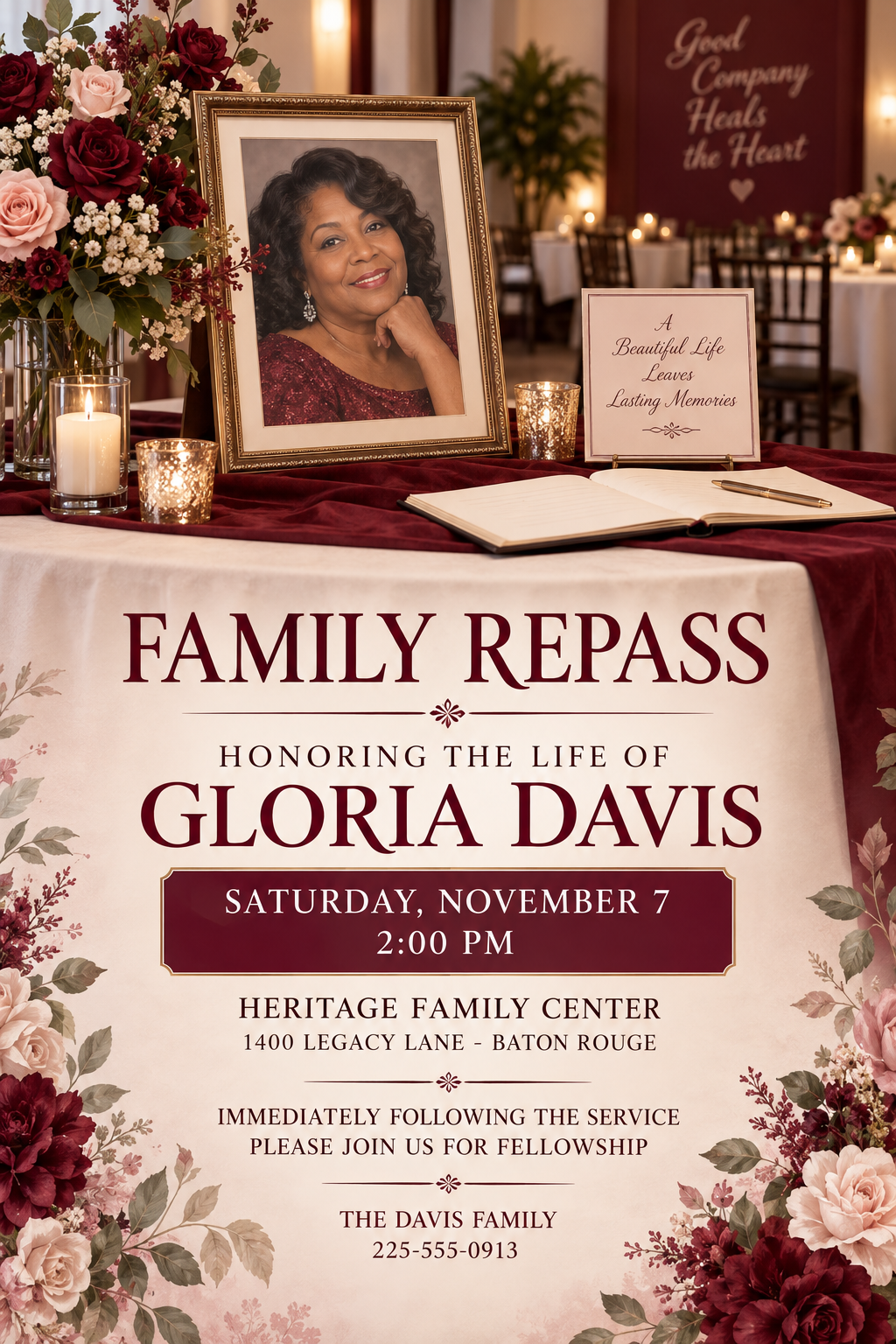 Family Repast professional design template